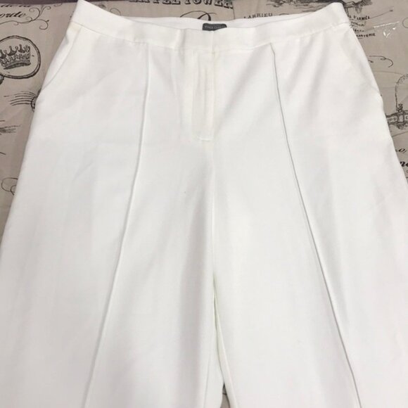 Vince Camuto Pintuck Detail Wide Leg Textured Twil - Picture 4 of 10